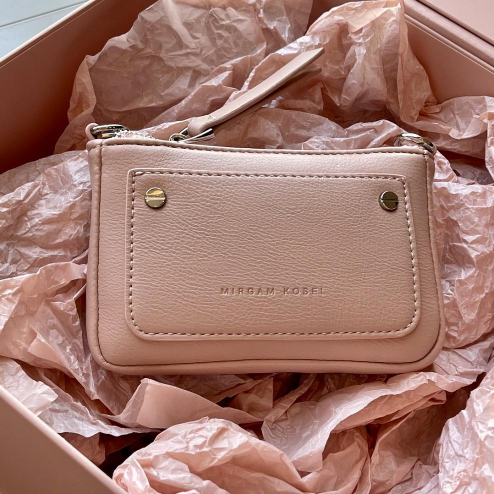 流彗mirgamkosel官网新品小mk心动小猪包限定礼盒斜挎单肩手拎包蜜桃