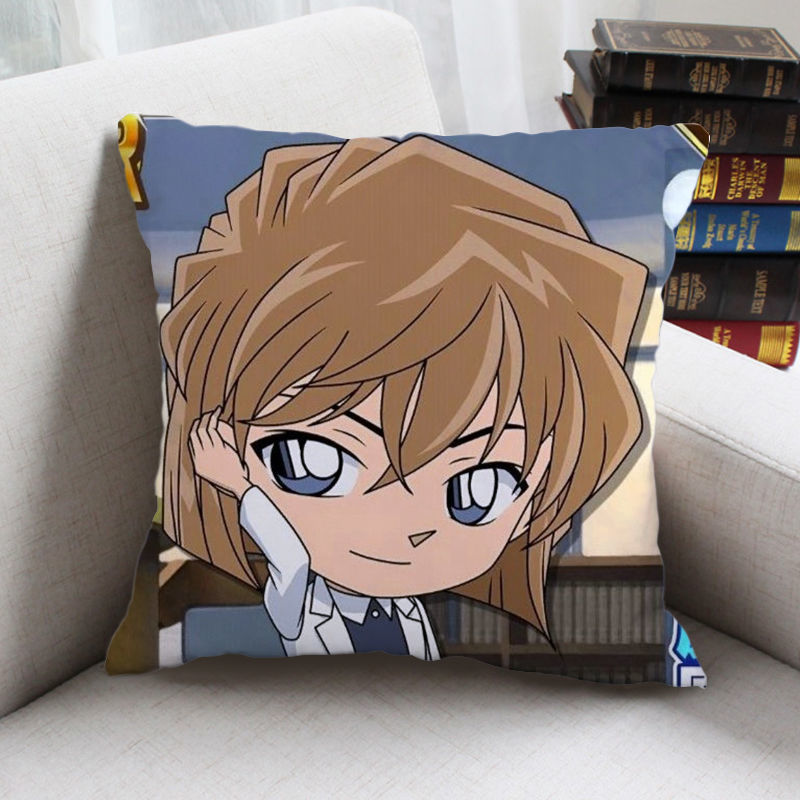 灰原哀动漫抱枕双面名侦探柯南周边二次元靠枕定做枕头生日礼物 t 35*
