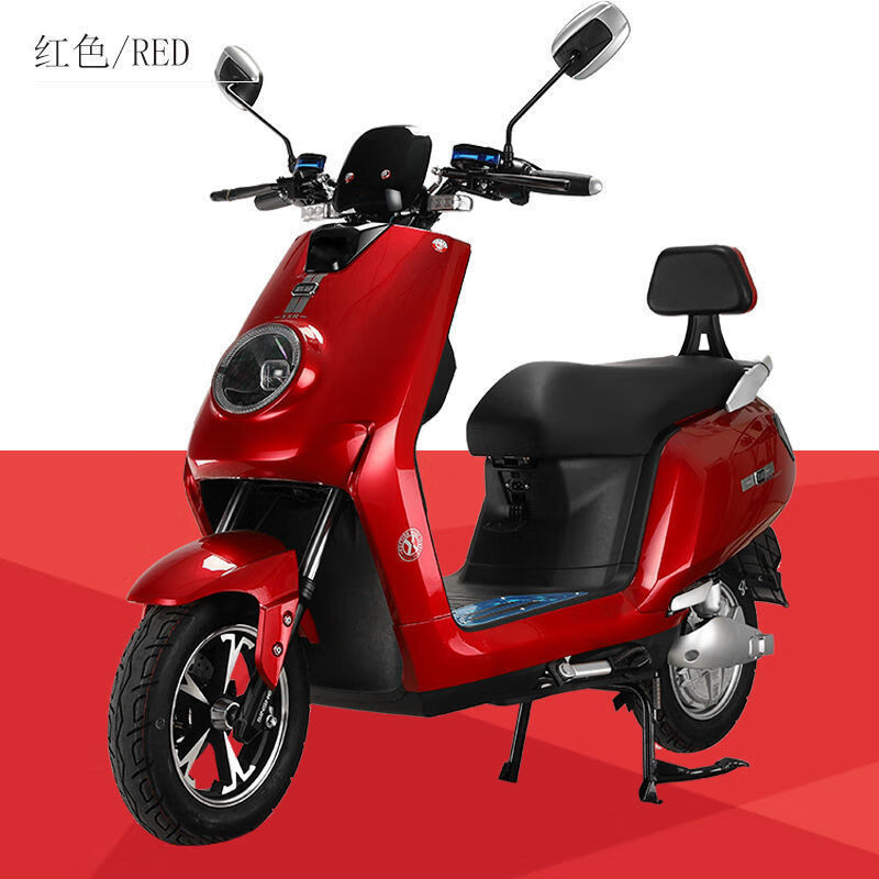 新款电动车72v成人电瓶车长跑王60v双人踏板代步高速电摩电镀灰前后