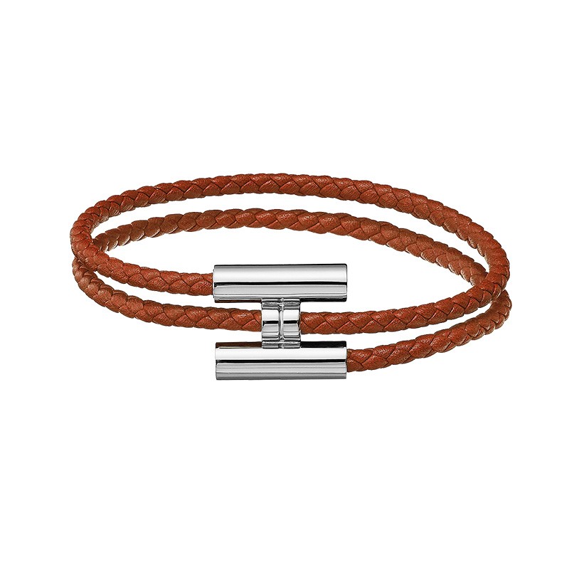 hermes爱马仕男士手镯tournistresse小牛皮多层手绳h068406代购预售