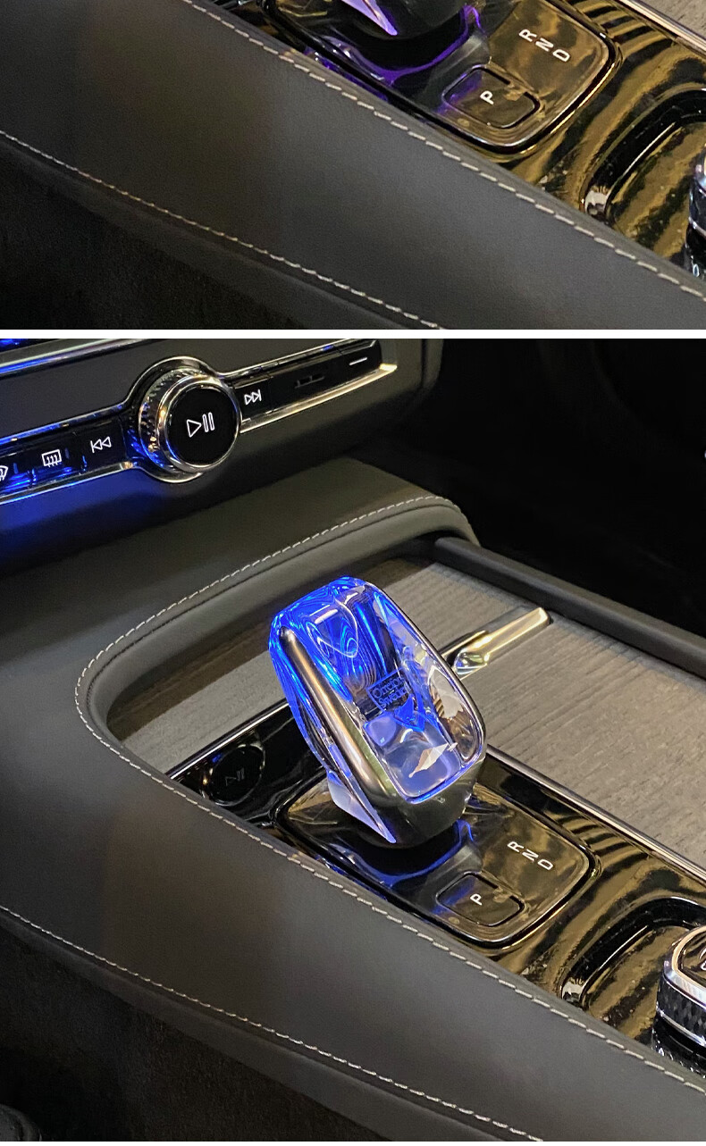 沃尔沃s90专用水晶档把xc90xc60s60电子档改装水晶档头内饰用品 原厂