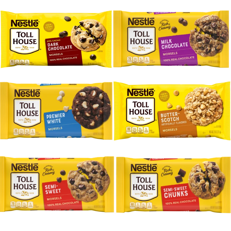 美国进口家庭曲奇烘焙巧克力豆 半甜块状semi-sweet326g【图片 价格