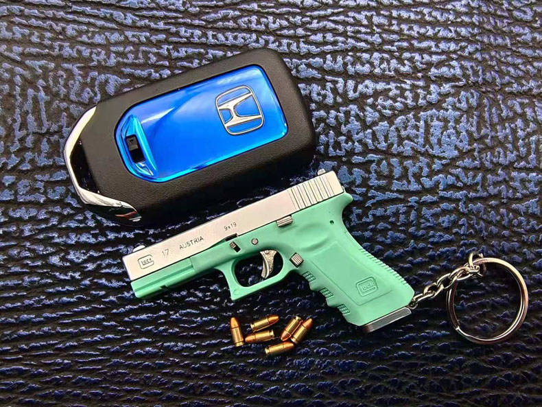帝国g17 格洛克 glock 1:3 版 拆卸模型钥匙扣 玩具 黑色 25发一体弹