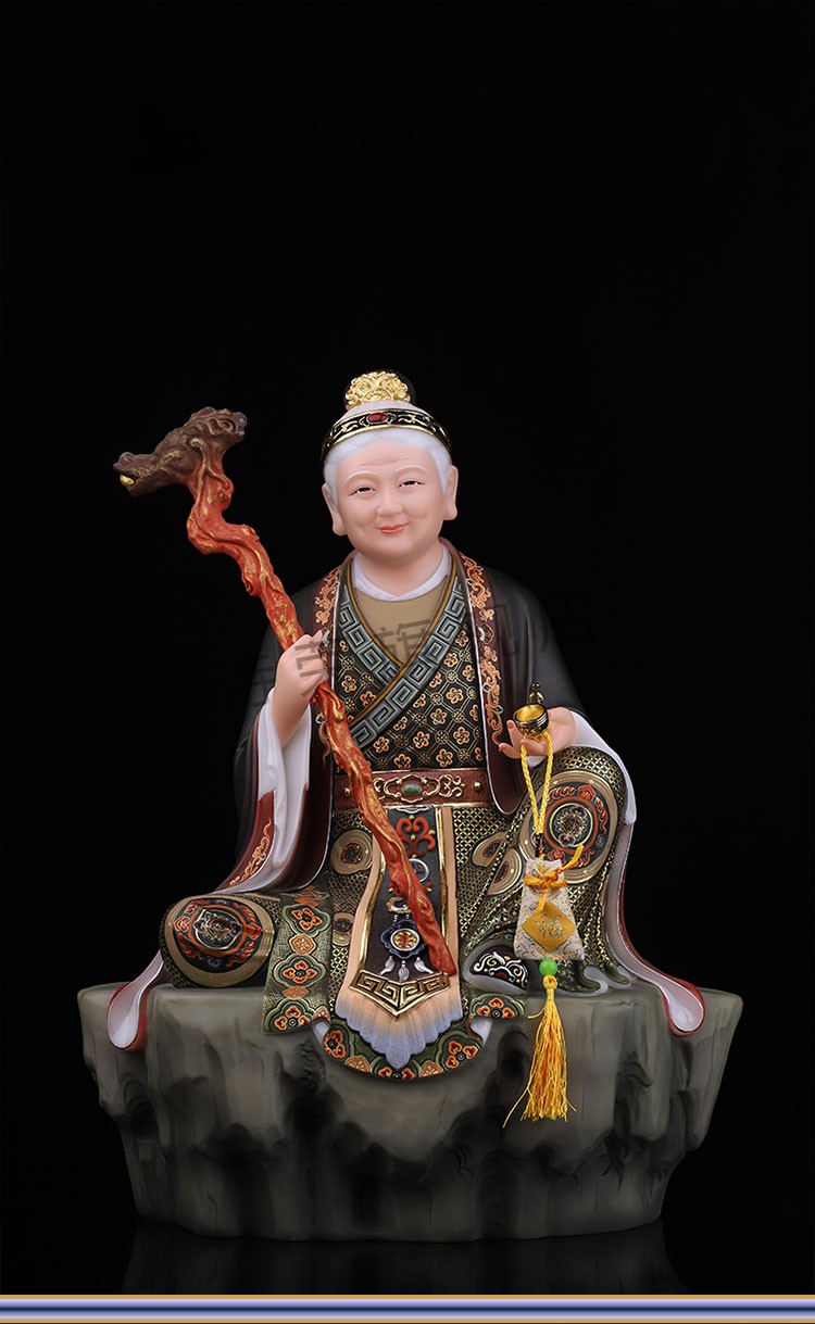 黑老太太神像保家仙黑妈妈歪脖老母像岩石黑妈妈黑老太太汉白玉客厅