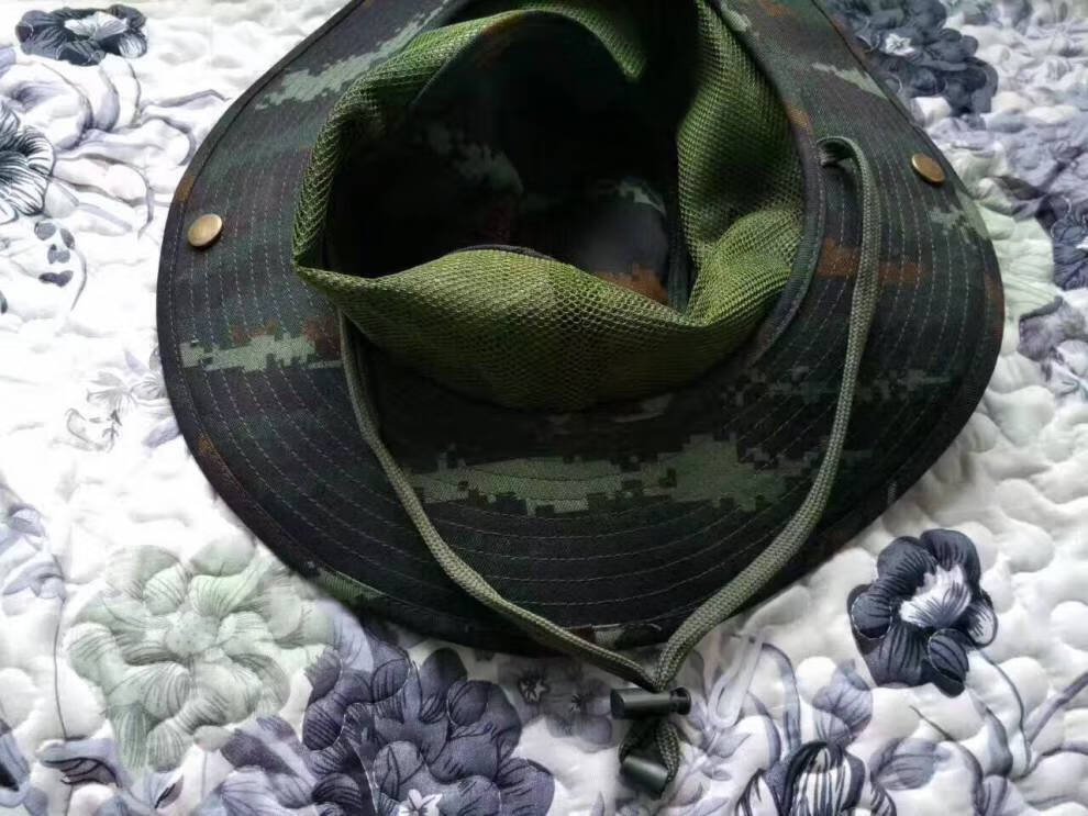 迷彩遮阳帽 圆边帽 虎斑迷彩阻燃圆边帽 遮阳帽 虎斑奔尼帽 59cm