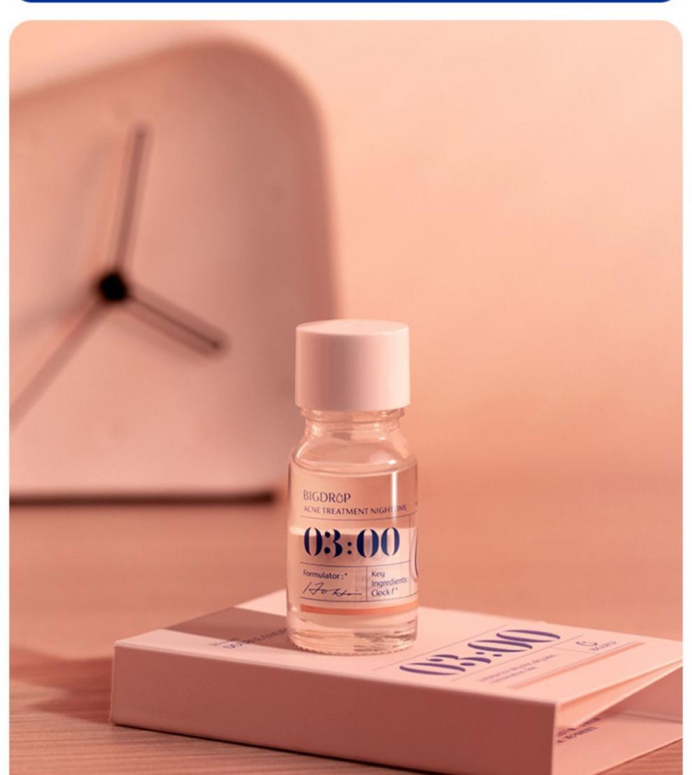 大水滴3点祛痘精华液水杨酸祛痘淡化红印红血丝防熬夜面部冒痘 熬夜