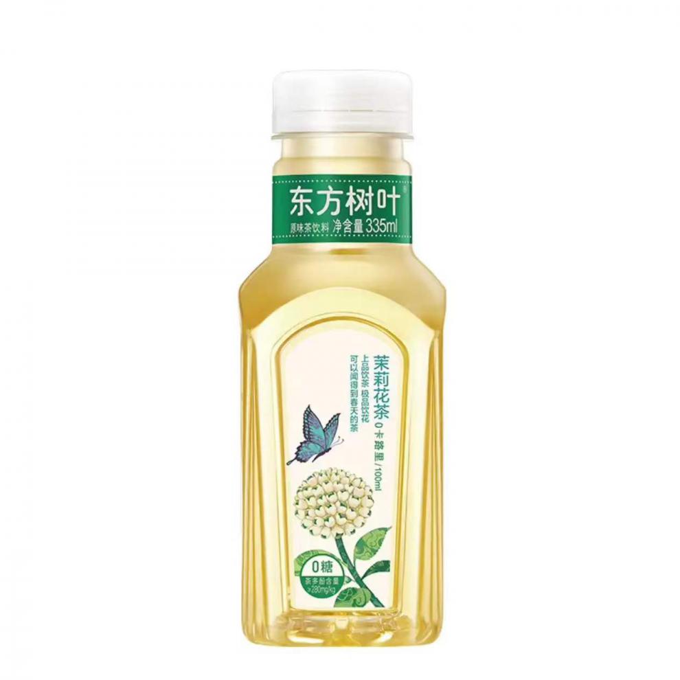 东方树叶龙井新茶茉莉花茶青柑普洱335ml24瓶整箱装0糖0卡0脂肪茉莉