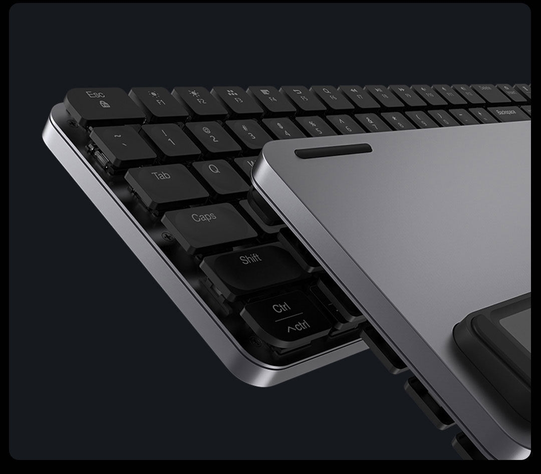 小米(mi)米物(miiiw) 双模矮轴机械键盘pro 全铝合金机身/102键/无线