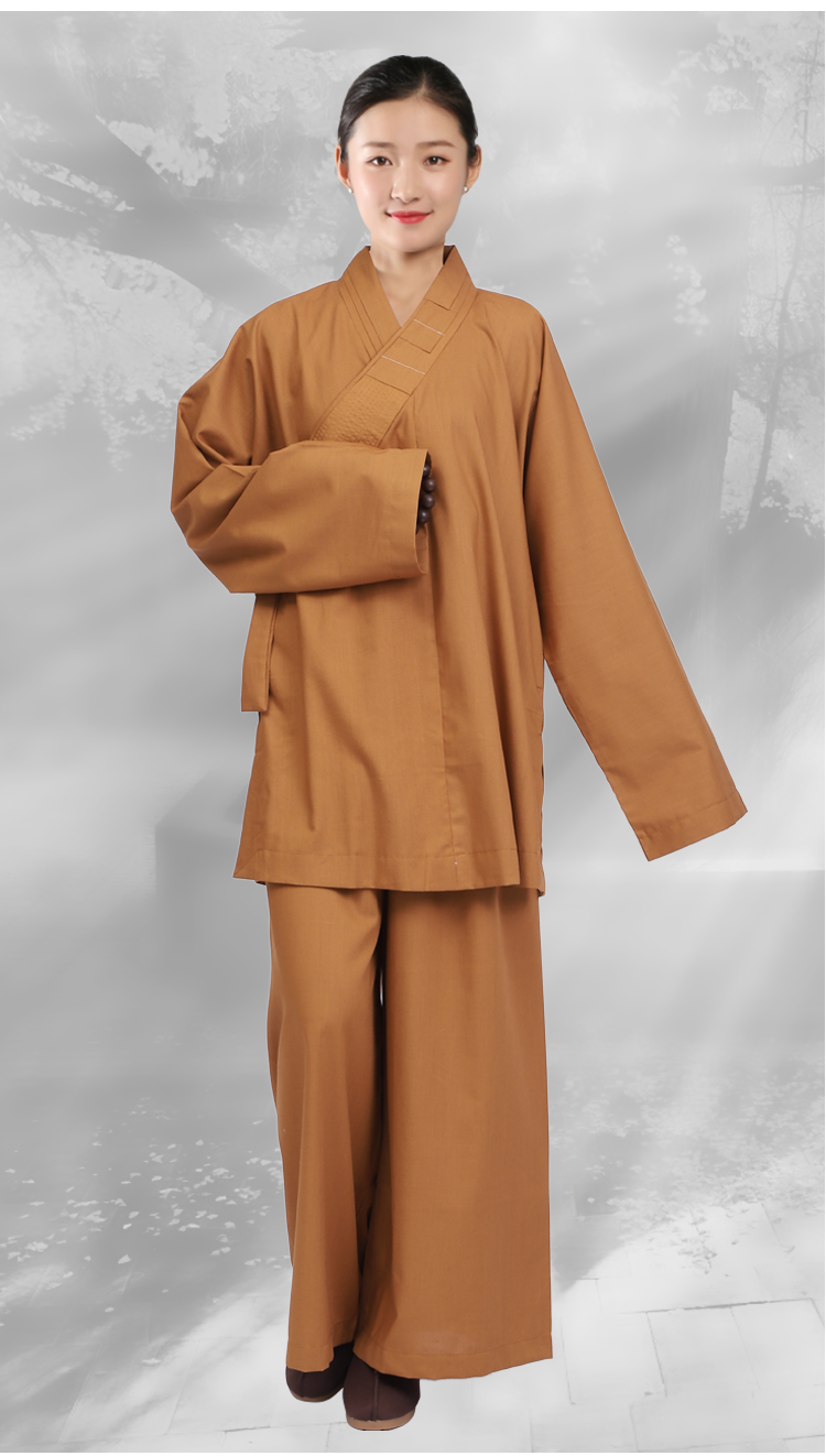 僧人僧服短褂罗汉褂棉麻佛教出家人师父和尚尼姑罗汉衫佛衣服僧衣小褂