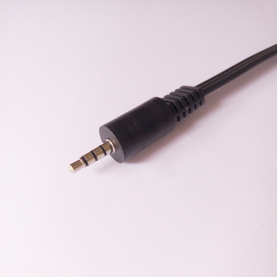 适用于红白左右音频输出转换线双莲花公头转35mm母av音频线耳机插头