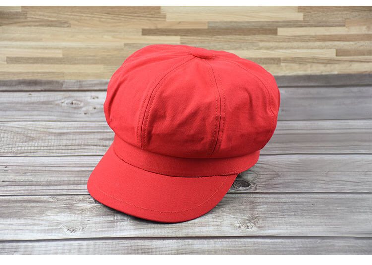 小头围帆布八角帽女网红款百搭时尚女士夏季薄款文艺复古休闲鸭舌画家