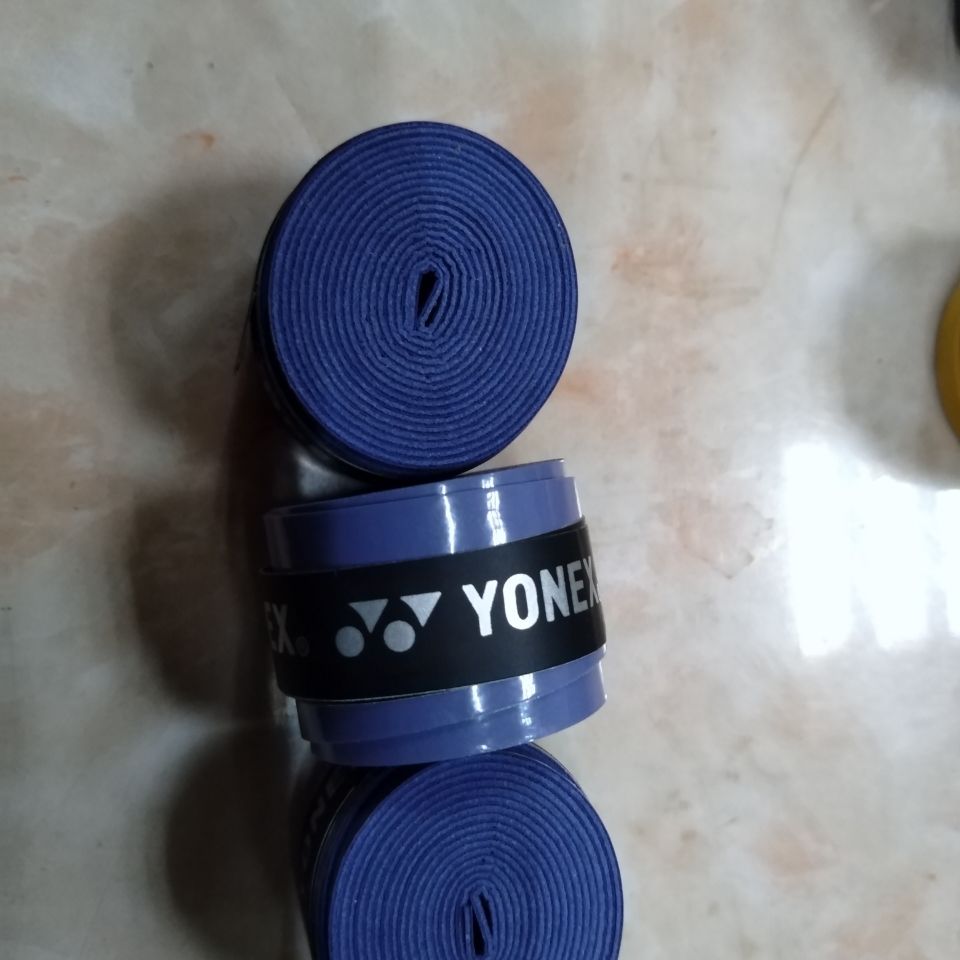 贝千昀康yy覆膜粘性平面手胶空白龙骨手胶粘性手胶羽毛球拍缠绕带兰色