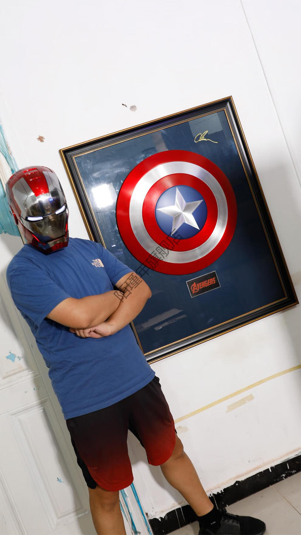 2022新款美国队长全金属盾牌单层铝合金原色11烤漆成人玩具挂饰动漫