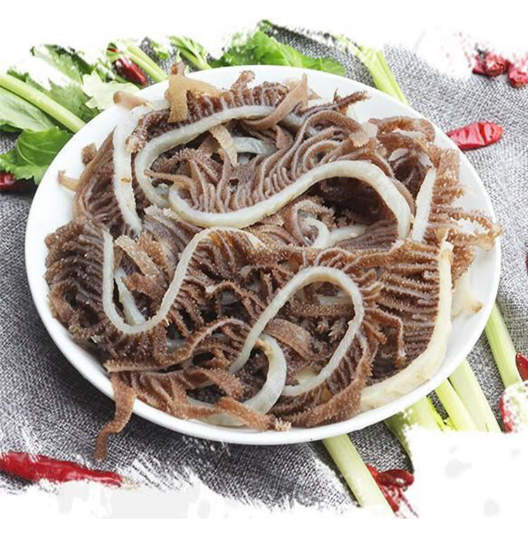 毛肚牛肚牛百叶新鲜冷冻火锅黑毛肚丝片火锅食材袋装黑千层肚 德庄老