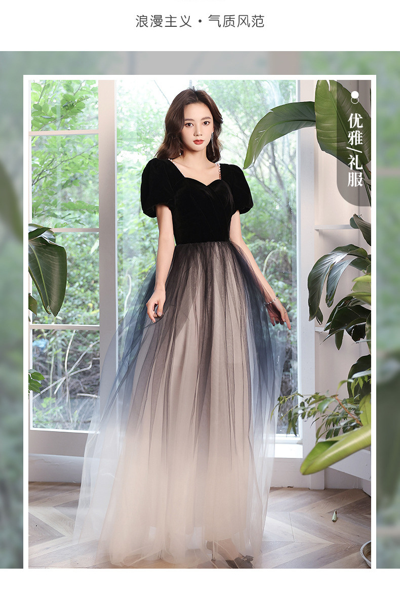 成人礼礼服女学生艺考晚礼服女2022新款设计感声乐演出连衣裙仙气质