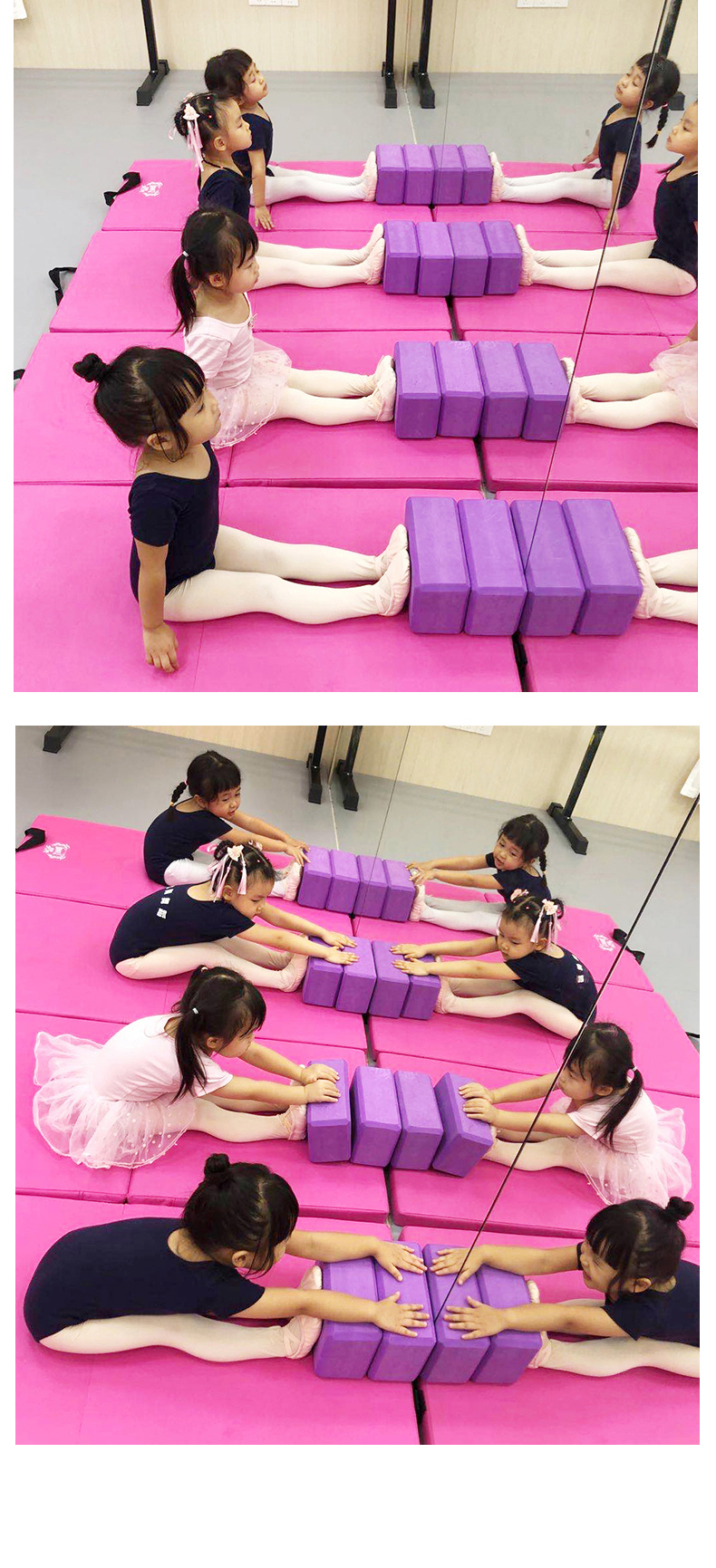 仰卧起坐垫子折叠海绵垫学生中考体育体操垫儿童家用舞蹈训练练功 两