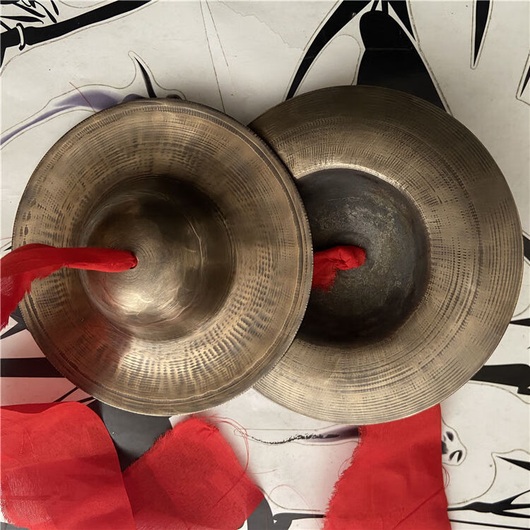 1520cm青铜小京镲纯手工京铰阴阳镲小镲子19cm