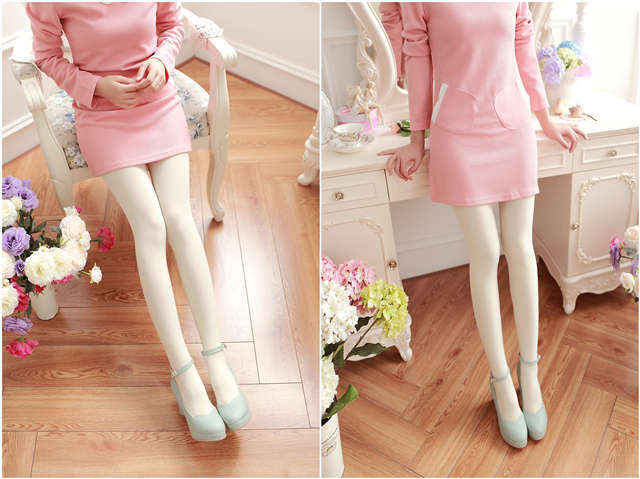 美腿打底袜子天鹅绒连裤袜可爱萝莉成人学生日系白色丝袜性感藏青连脚