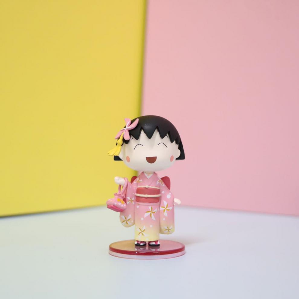 小米mi米家生态家居同款日本樱桃小丸子和服系列盲盒女生可爱娃娃车载