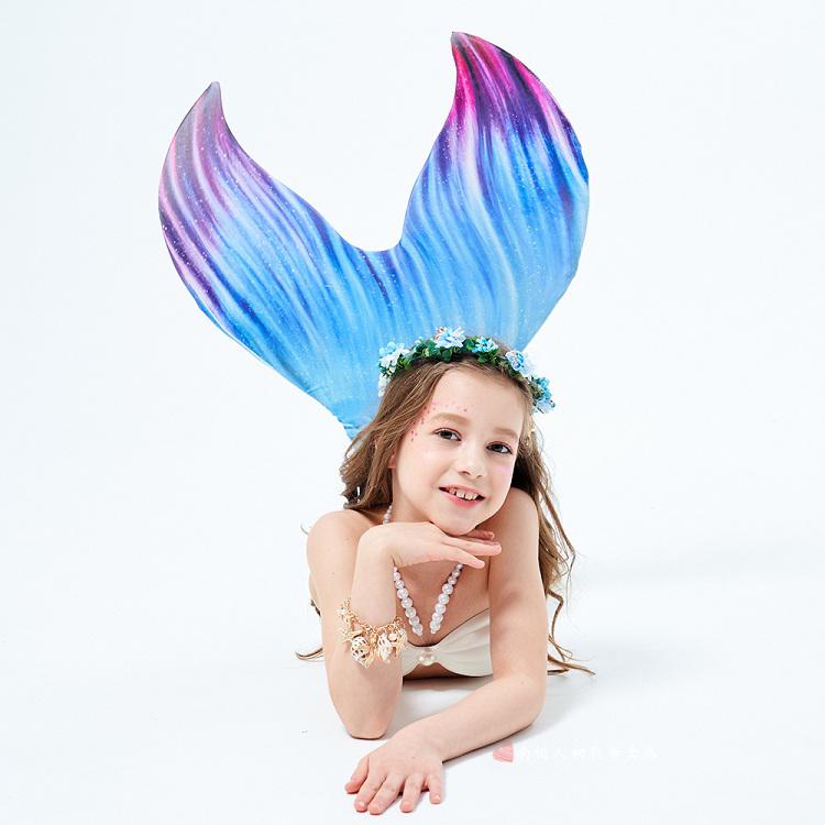 南极人【高端】美人鱼尾巴鱼尾公主裙游泳衣女孩宝宝儿童鱼尾夏天穿的