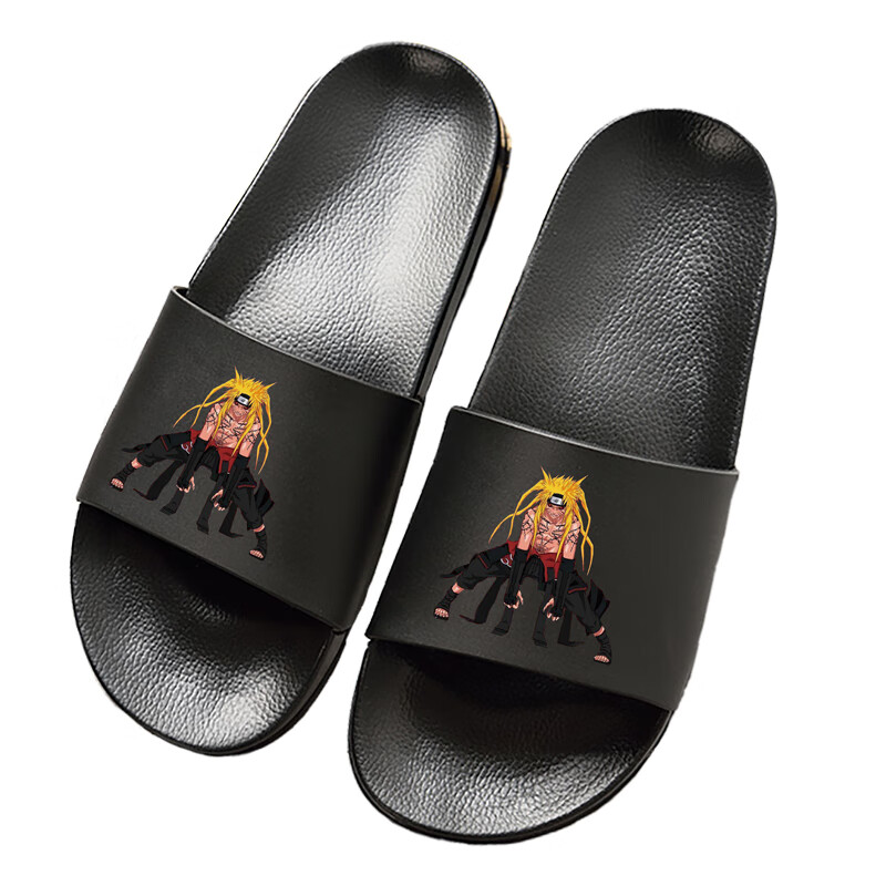 灵妙感 火影忍者拖鞋动漫二次元日系夏季火鸣人宇智波鼬佐助学生防滑
