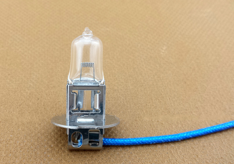 机床工作灯泡卤钨灯珠带线灯珠h324v12v55w70w100w卤素灯h312v35w5只