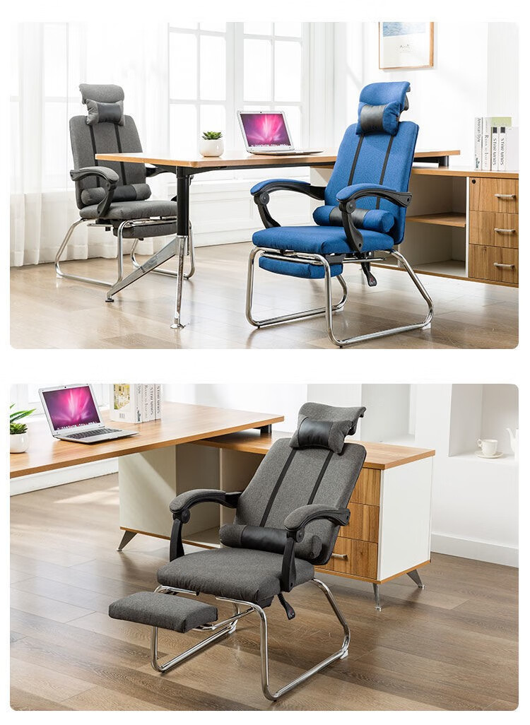 坐躺两用折叠椅办公室 夏天躺椅午休折叠床午睡神器可坐可躺椅子180度