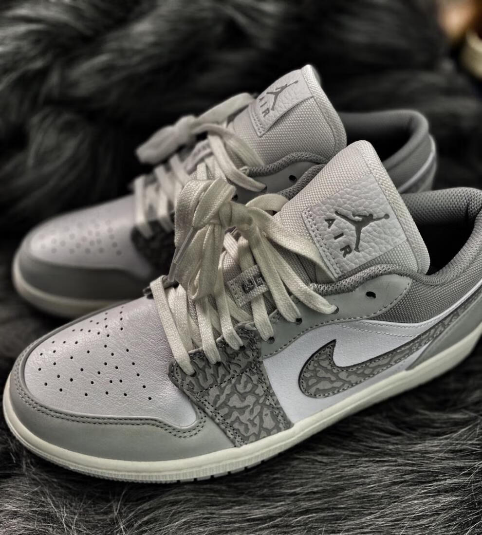 旗舰官方同款 莆田纯原aj1柏林限定大象爆裂纹烟灰小巴黎白绿粉南海岸