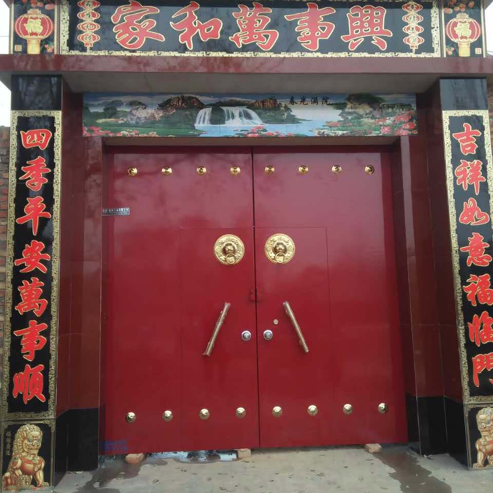 大门拉手木门大铁门把手不锈钢加长手柄扶手农村老式仿古大门配件 金