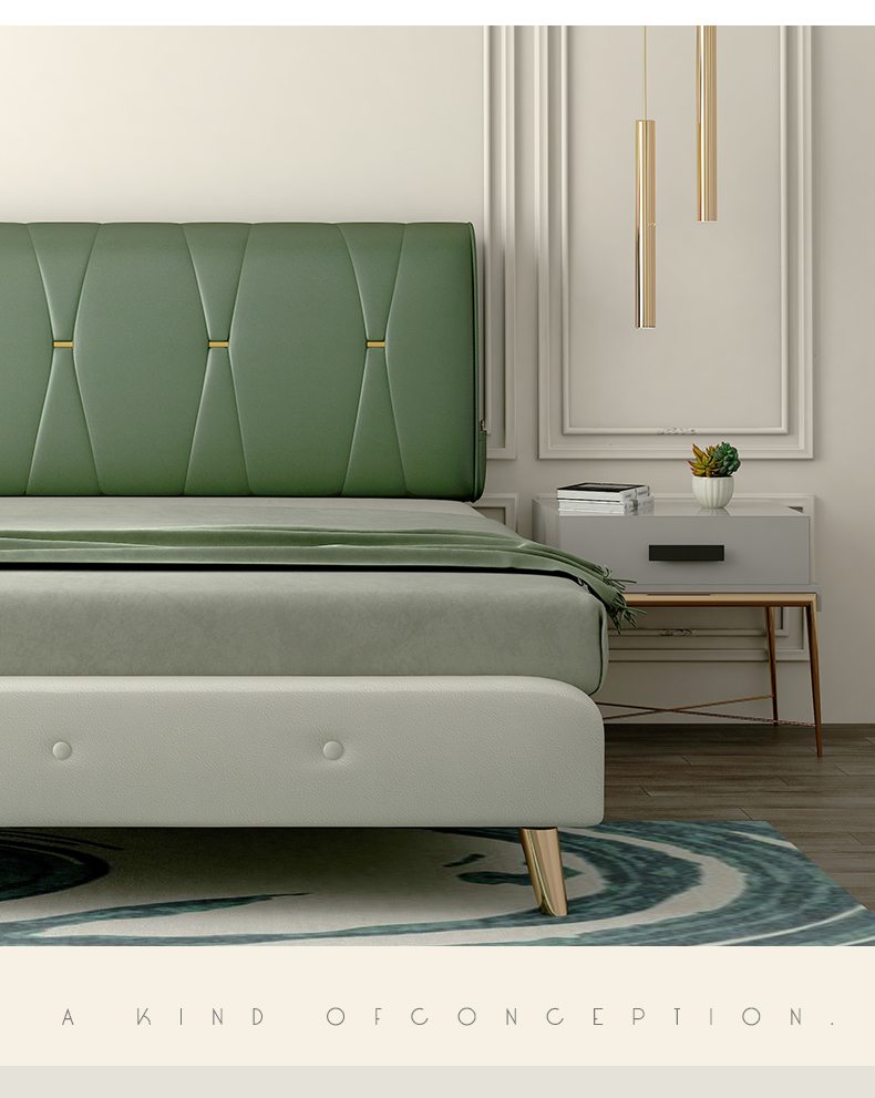 皮质床头靠垫大靠背1.