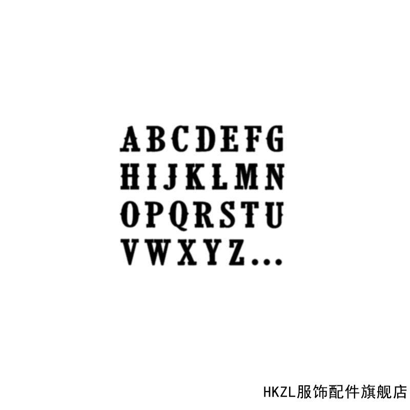 hkzl纹身贴字母26字母草本纹身果汁水仿半纹身贴逼不反光暗黑系26个