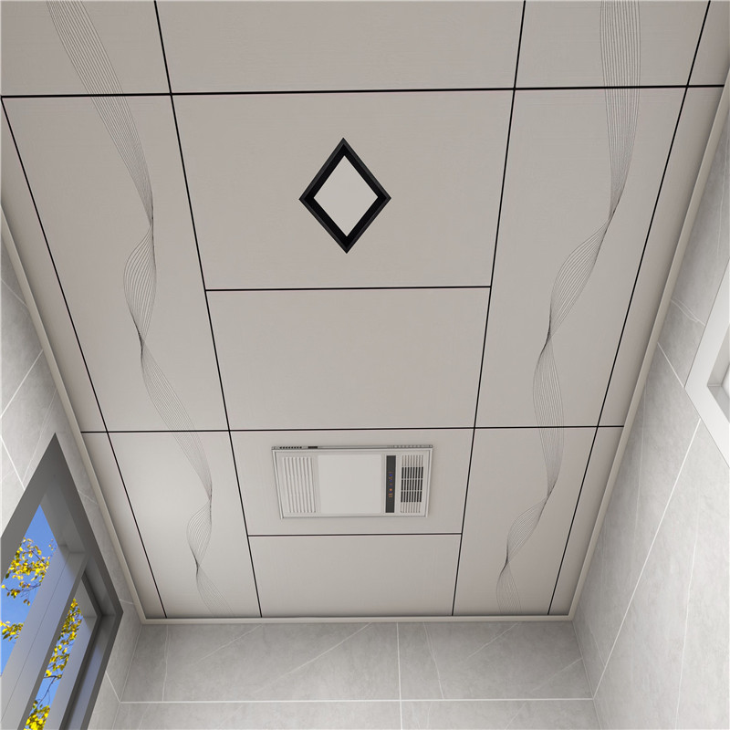450x900铝扣板吊顶客餐厅卧室厨房卫生间顶全房定制大板天花c款含