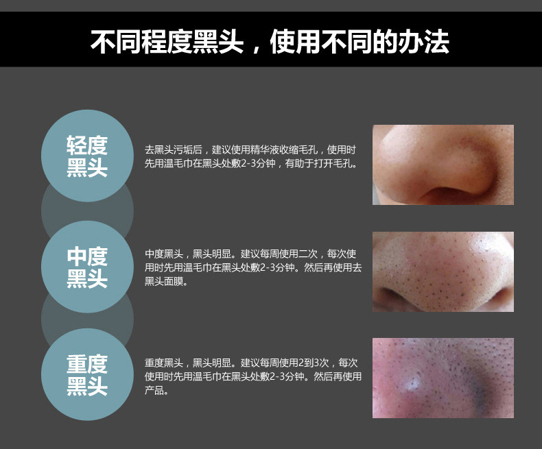 BIOAQUA去黑头面膜膏 撕拉式控油去粉刺收缩毛孔化妆品吸黑头面膜 黑头鼻膜膏