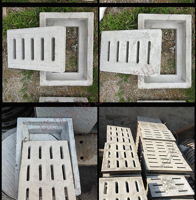 水泥明沟盖板混凝土篦子雨水水沟盖板排水沟电力电缆井盖沟盖预制