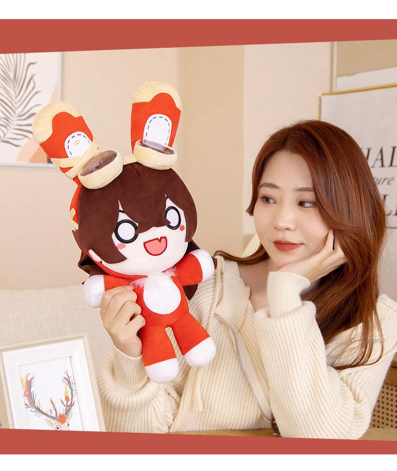 兔兔伯爵 原神兔兔伯爵玩偶公仔安柏兔毛绒玩具兔子娃娃二次元动漫