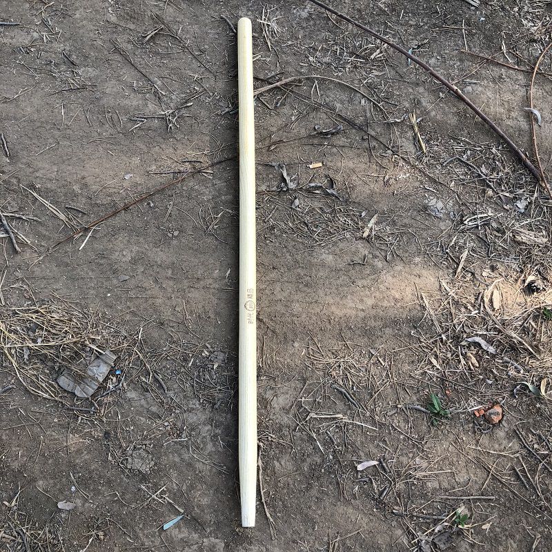 汐岩 铁锹木柄实木木柄把工兵锹把铲子t型柄腊木柄t型柄铁柄锄头木柄