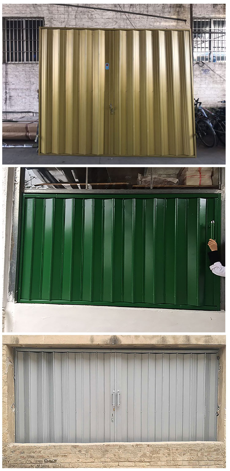 家莱宝和谐封板拉闸门伸缩门折叠门商铺仓库推拉庭院铁艺大门防盗门叶