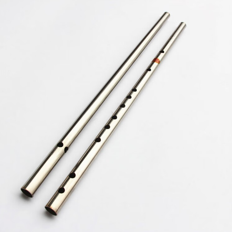高质量 不锈钢笛子 铁笛演奏精制加厚防裂金属笛子钢笛 不锈钢笛子f调