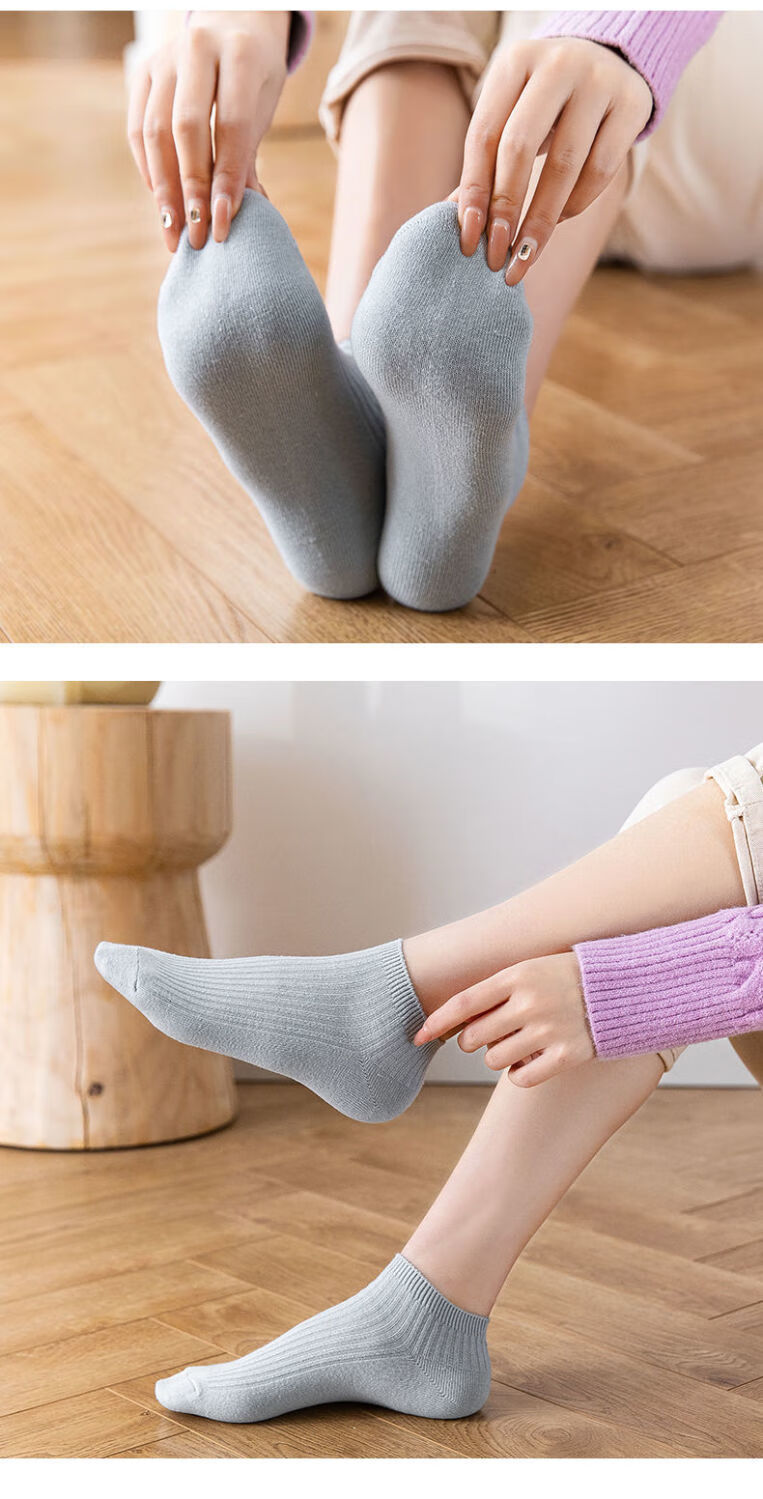 日系低帮浅口女生短筒袜女款短袜高品质组合f10双纯棉抗菌买贵包退
