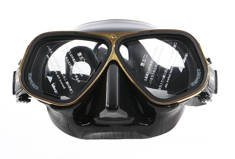 水肺潜水面镜apollobiometalpro不锈钢框镀金专业自由潜水面镜水肺配