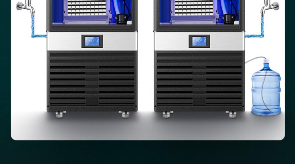 冰块制作机器来博商用奶茶店小型冰块大型酒吧冰块制作机器全自动方冰