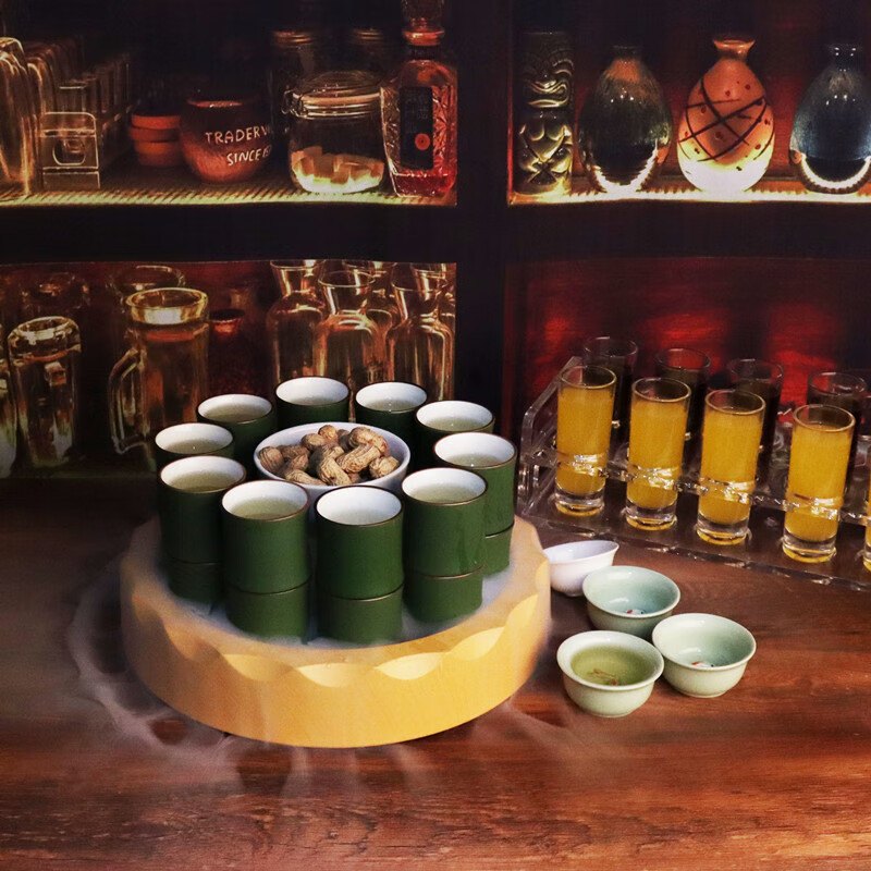 斗酒酒具斗酒系列二麻酒馆酒具国潮酒吧网红小酒馆贰麻耍江湖七堂酒具