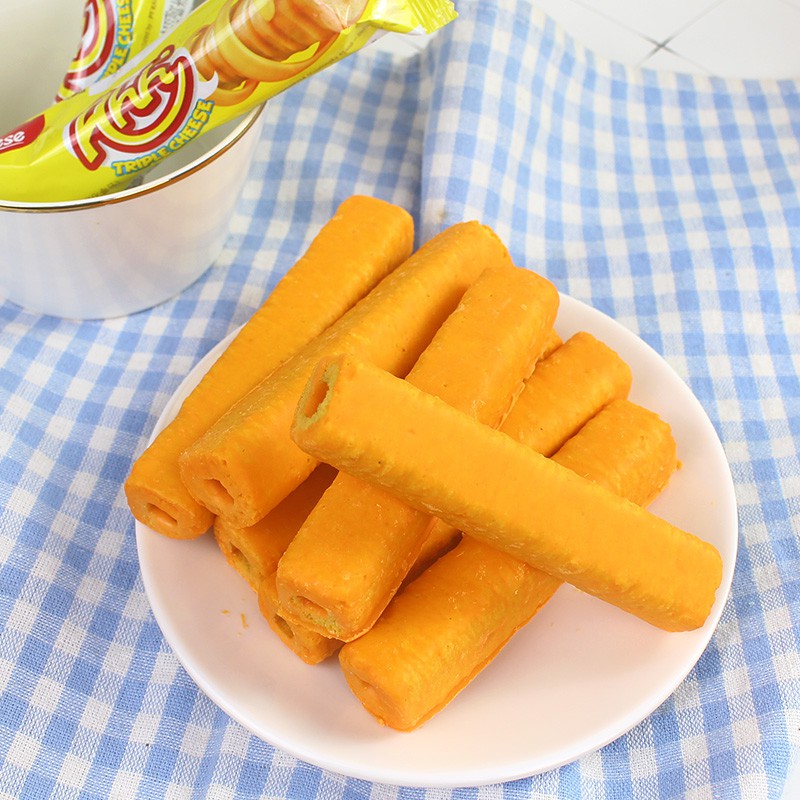 京选印尼零食品丽芝士nabati雅嘉奶酪味芝士玉米棒整盒装20根160g