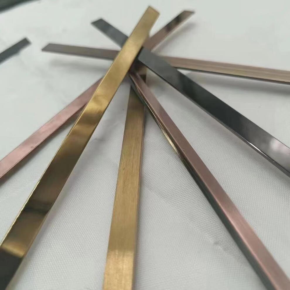 304不锈钢一体式t型条实心条收边条包边条墙缝木柜钛金金属装饰条银色