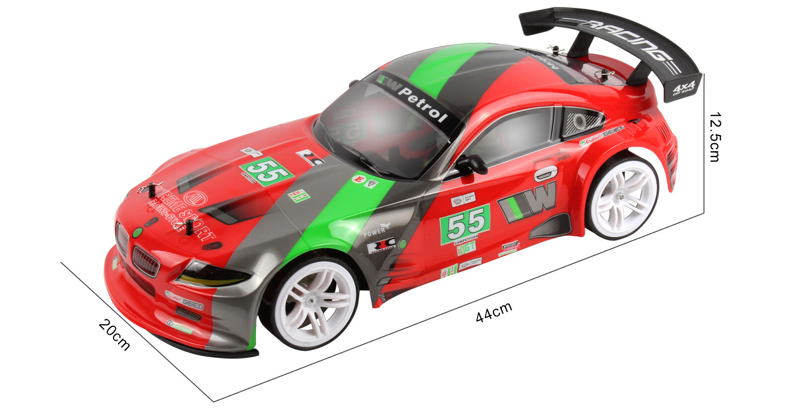 充电儿童遥控汽车高速越野攀爬漂移竞速赛车 1:10东瀛战神gtr【黑色】