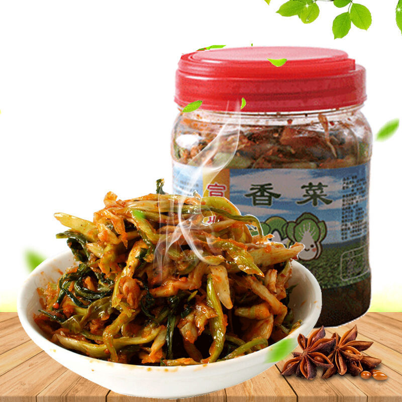 金菜地香菜 宣城香菜芝麻酱菜香菜咸菜安徽郎溪特产腌制香辣白菜 560