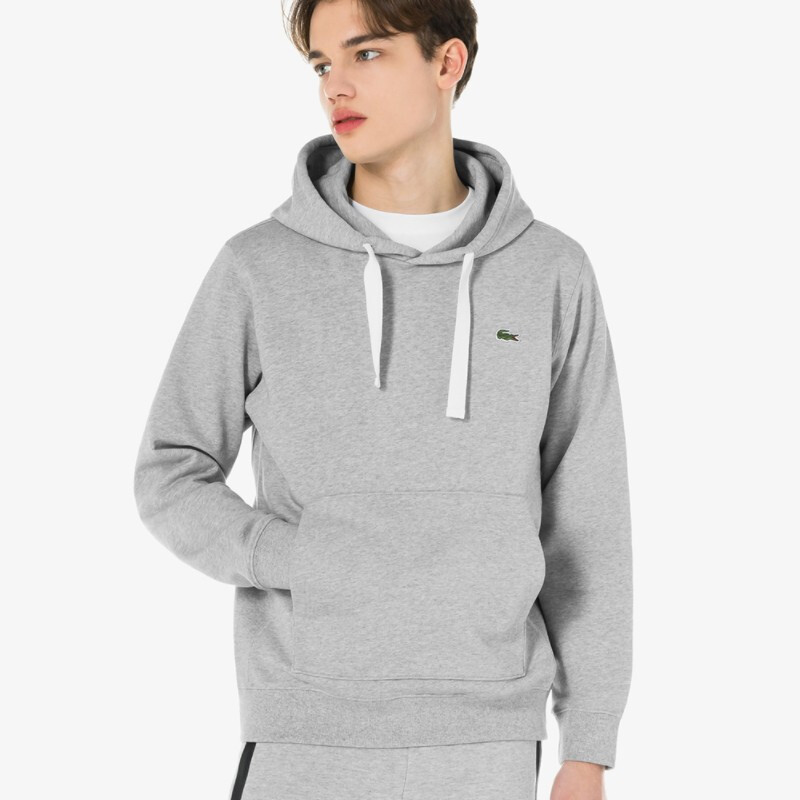 lacoste法国鳄鱼卫衣男士简约潮款连帽衫 灰色cca 003【图片 价格