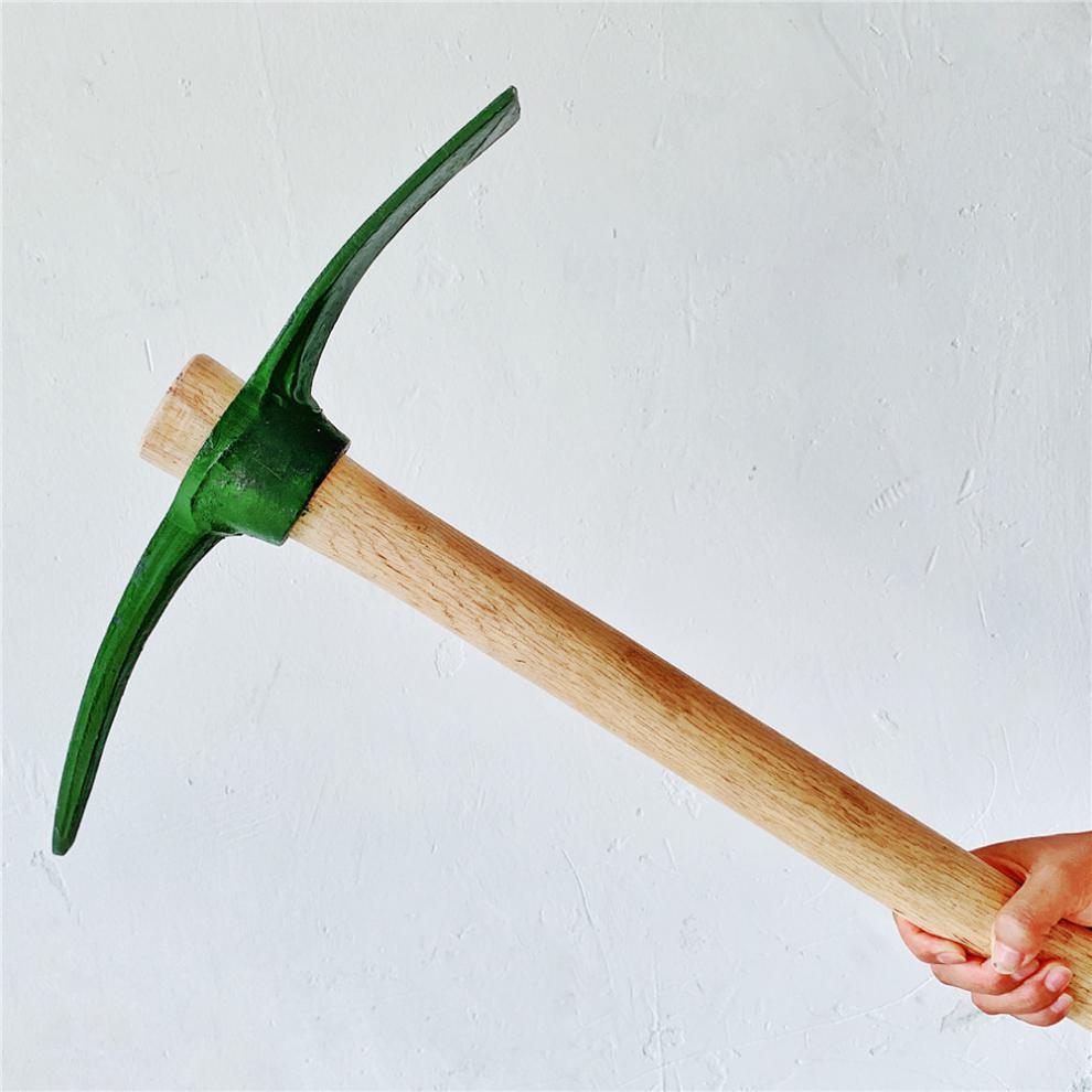 户外洋镐大号军工镐锰钢镐十字镐两用镐锄羊角羊镐尖镐两头镐锄头