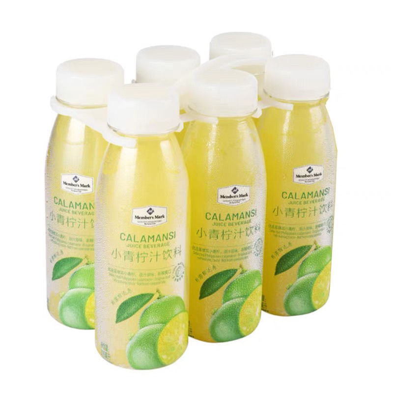 9折山姆小青柠汁 小青柠汁饮料新鲜柠檬果汁1l/300ml 小青柠汁300ml*4