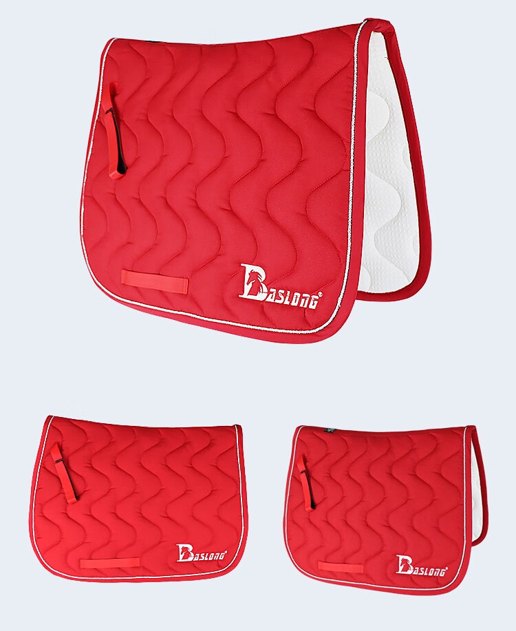 品质马术马鞍垫汗屉汗垫加厚英式马鞍垫舒适马具天蓝色